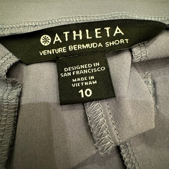 NWOT ATHLETA Venture Bermuda Short in Gray Purple (Tempest Viologt) Sz 10 - Picture 4 of 8